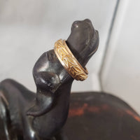 18k Yellow Gold 5.77mm vintage estate wedding band - size 7