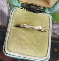 14k gold two tone vintage diamond bridal set - apx .16ct