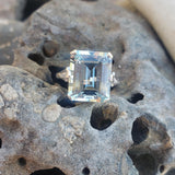 14k gold emerald cut Aquamarine c.1920's Belais estate Deco Ring
