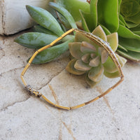 platinum & 18k gold two tone Deco antique bracelet