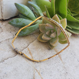 platinum & 18k gold two tone Deco antique bracelet