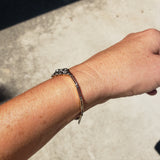platinum & 18k gold two tone Deco antique bracelet