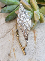 platinum & 18k gold two tone Deco antique bracelet