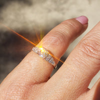 Platinum Art Deco old Mine cut Diamond estate Ring