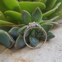 Platinum Art Deco old Mine cut Diamond estate Ring