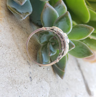 18k white gold Art Deco Diamond vintage estate Ring