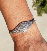 platinum & 18k gold two tone Deco antique bracelet
