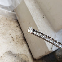 Platinum c.1920's Art Deco diamond & emerald bracelet