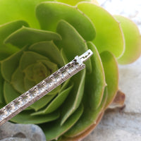 Platinum c.1920's Art Deco diamond & emerald bracelet