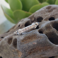 Platinum Art Deco 7 diamond estate band