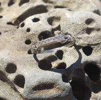 Platinum Art Deco 7 diamond estate band