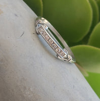Platinum Art Deco 7 diamond estate band