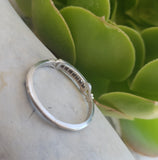 Platinum Art Deco 7 diamond estate band