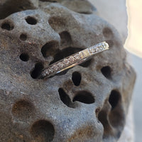 14k white gold 35 diamond estate "almost eternity" band
