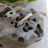 14k white gold 35 diamond estate "almost eternity" band