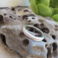 14k white gold 35 diamond estate "almost eternity" band