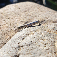 Platinum vintage Deco diamond eternity band SIZE 6