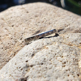 Platinum vintage Deco diamond eternity band SIZE 6