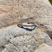 Platinum Art Deco 7 diamond estate band