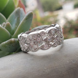 Platinum 57 diamond estate eternity band - size 8.5
