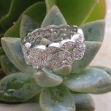 Platinum 57 diamond estate eternity band - size 8.5