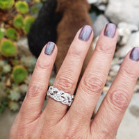 Platinum 57 diamond estate eternity band - size 8.5