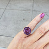 14k gold created Alexandrite estate Ring