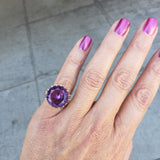 14k gold created Alexandrite estate Ring