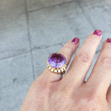 14k gold created Alexandrite estate Ring