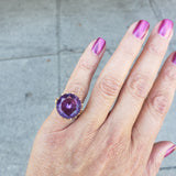 14k gold created Alexandrite estate Ring