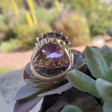 14k gold created Alexandrite estate Ring