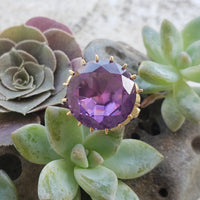 14k gold created Alexandrite estate Ring