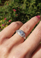 Platinum Art Deco c.1920's  apx .70ct European cut diamond ring