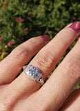 Platinum Art Deco c.1920's  apx .70ct European cut diamond ring