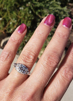 Platinum Art Deco c.1920's  apx .70ct European cut diamond ring