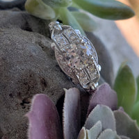 Platinum Art Deco c.1920's  apx .70ct European cut diamond ring