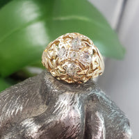 Victorian 14k gold old mine cut diamond ring 🤩