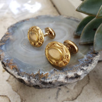 14k gold Victorian cufflinks