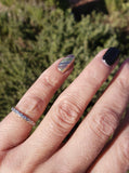 Platinum  20 diamond estate eternity band - size 4.7