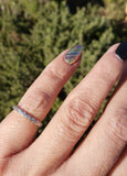 Platinum  20 diamond estate eternity band - size 4.7