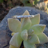 Platinum  20 diamond estate eternity band - size 4.7