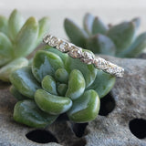 Platinum  20 diamond estate eternity band - size 4.7