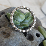 Platinum  20 diamond estate eternity band - size 4.7