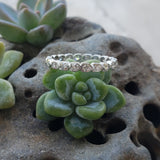 Platinum  20 diamond estate eternity band - size 4.7