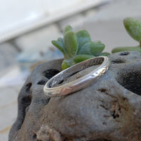 platinum 2.4mm vintage floral engraved wedding band