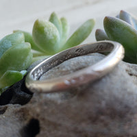 platinum 2.4mm vintage floral engraved wedding band