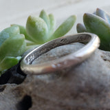 platinum 2.4mm vintage floral engraved wedding band