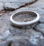 platinum 2.85mm vintage engraved wedding band