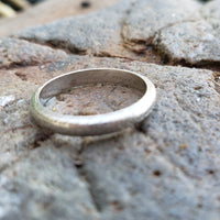 platinum 2.85mm vintage engraved wedding band