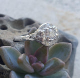 14k gold c.1920's Art Deco diamond engagement ring